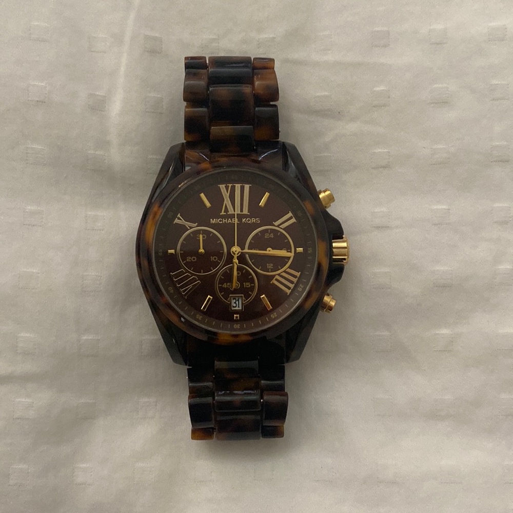 Michael Kors tortoise shell chunky watch